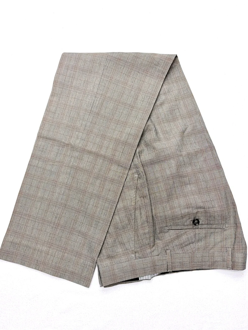 Banana Republic Dress Pants Modern Fit Men’s 34×34 Gray Glen Plaid Cotton